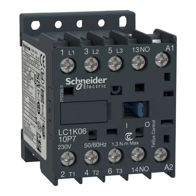 Schneider Electric LC1K0601F7 TeSys K Mini Contactor
